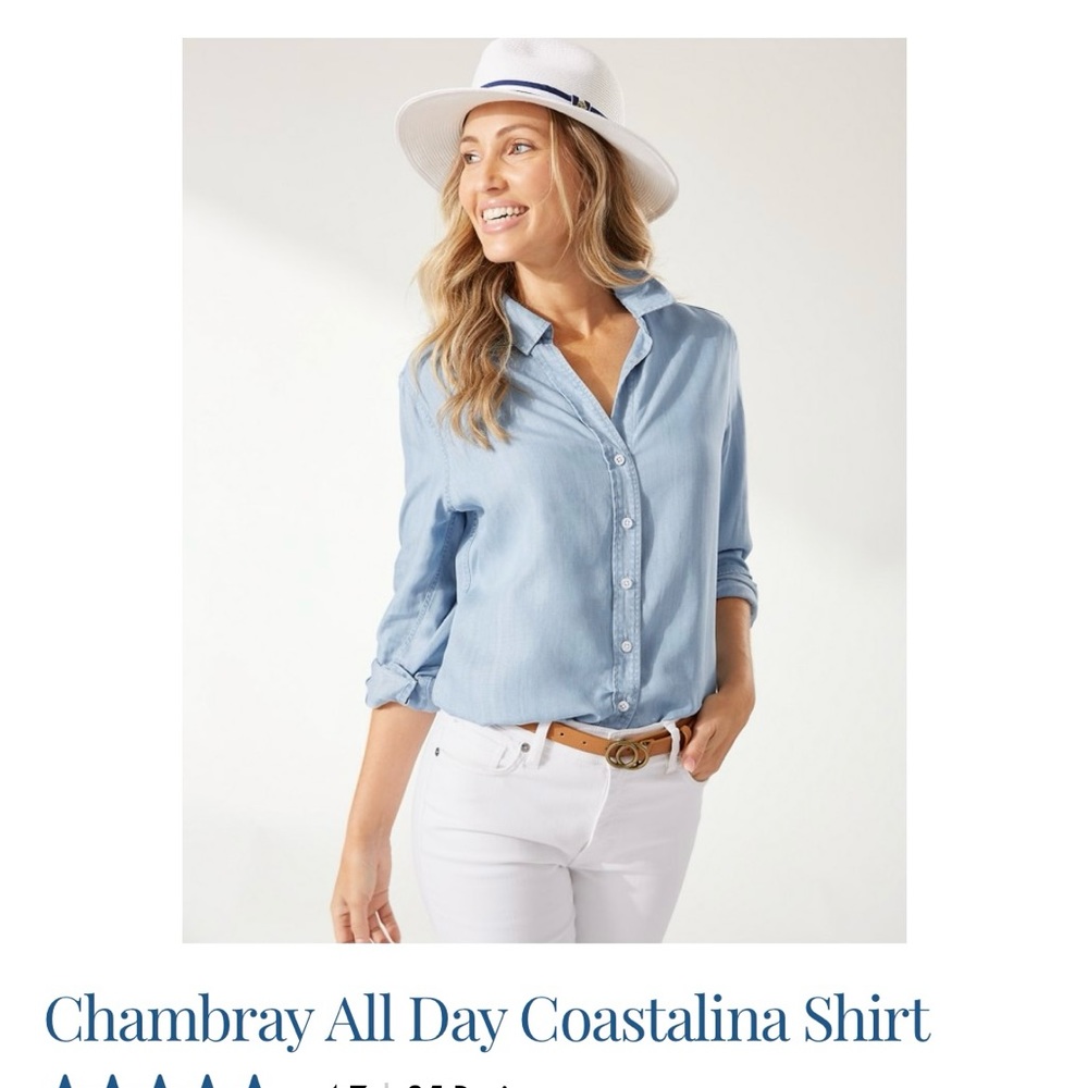 Tommy Bahama Chambray All Day Costalina Shirt